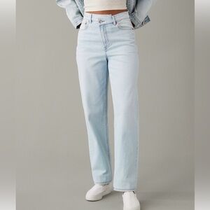 American Eagle Outfitters Light Wash Straight Leg Jeans